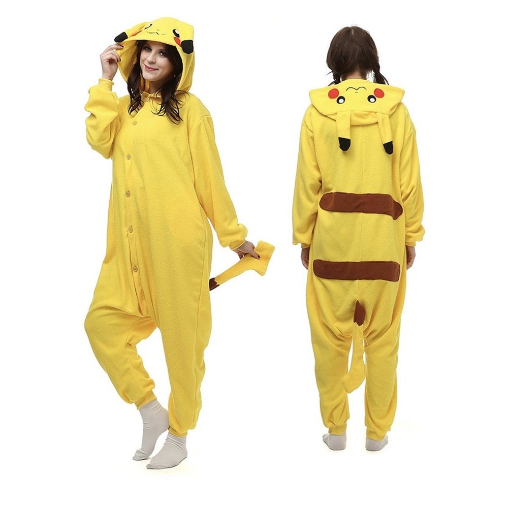 Pokemon Pikachu Fleece Costume Adult Unisex Cosplay Kigurumi NEW SEALED Small